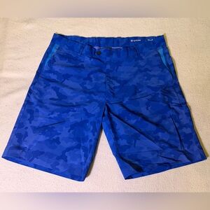 G/FORE Vibrant Blue Camouflage Shorts